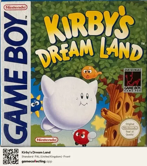 Kirby's Dream Land Game Boy, United Kingdom box front