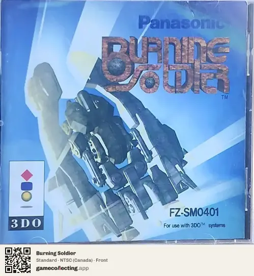 Burning Soldier 3DO Interactive Multiplayer, Canada box front