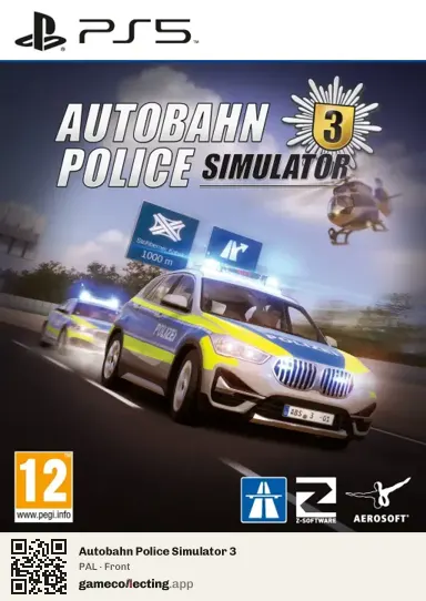 Autobahn Police Simulator 3 PlayStation 5, PAL box front