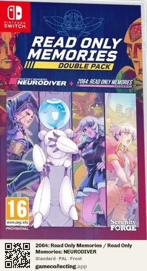2064: Read Only Memories / Read Only Memories: NEURODIVER Nintendo Switch, PAL box front