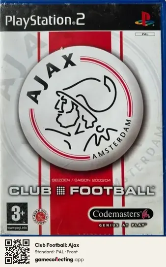 Club Football: Ajax PlayStation 2, PAL box front