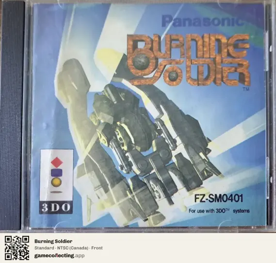 Burning Soldier 3DO Interactive Multiplayer, Canada box front