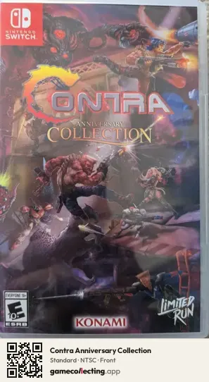 Contra Anniversary Collection Nintendo Switch, NTSC box front