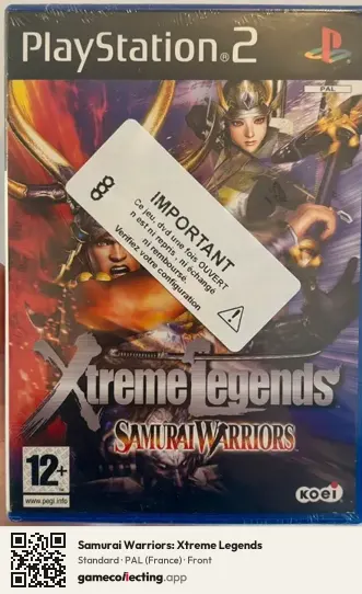 Samurai Warriors: Xtreme Legends PlayStation 2, France box front