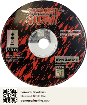 Samurai Shodown 3DO Interactive Multiplayer, NTSC disc