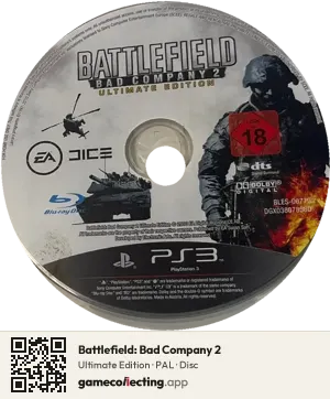 Battlefield: Bad Company 2 PlayStation 3, PAL disc