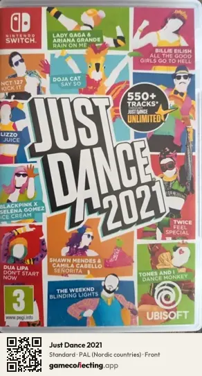 Just Dance 2021 Nintendo Switch, Nordic countries box front