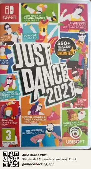 Just Dance 2021 Nintendo Switch, Nordic countries box front