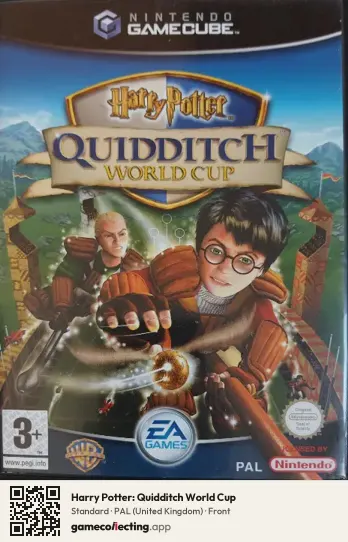 Harry Potter: Quidditch World Cup Nintendo GameCube, United Kingdom box front