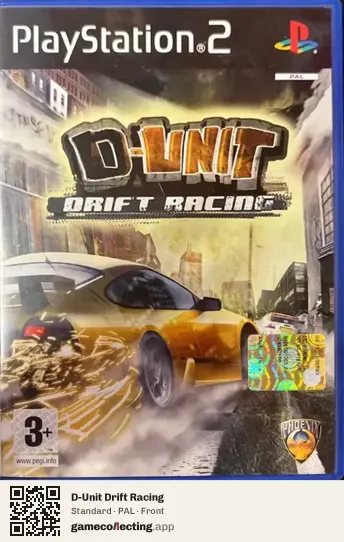 D-Unit Drift Racing PlayStation 2, PAL box front