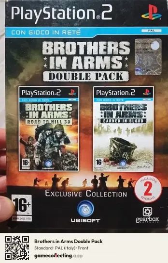 Brothers in Arms Double Pack PlayStation 2, Italy box front