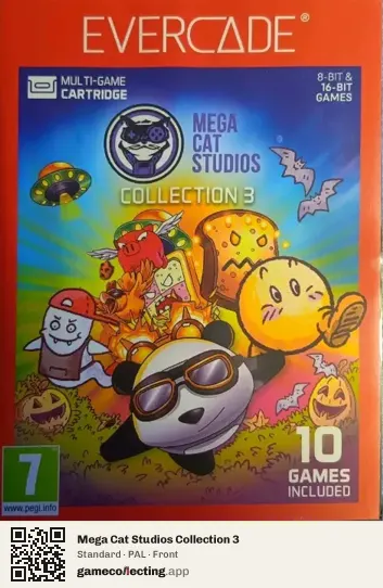 Mega Cat Studios Collection 3 Evercade, PAL box front