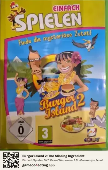 Burger Island 2: The Missing Ingredient Computer, Germany box front