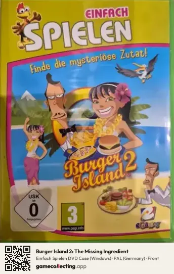 Burger Island 2: The Missing Ingredient Computer, Germany box front