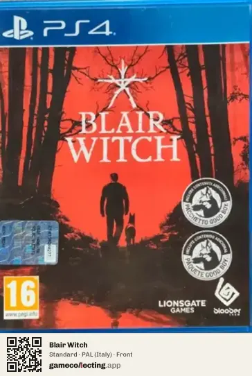 Blair Witch PlayStation 4, Italy box front