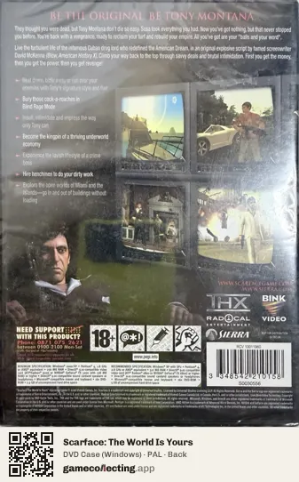 Scarface: The World Is Yours Computer, PAL box back