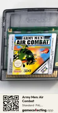 Army Men: Air Combat Game Boy Color, PAL cartridge label