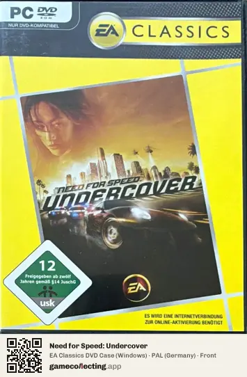 Need for Speed: Undercover Computer, Germany box front