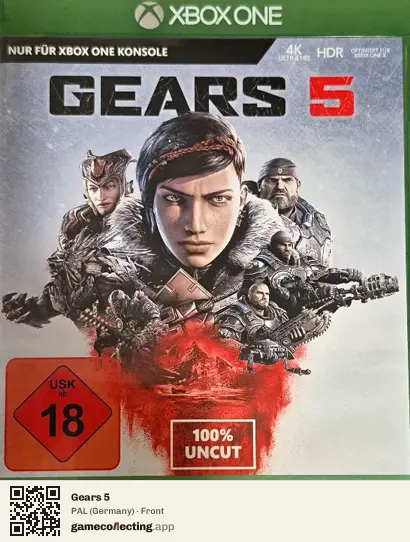 Gears 5 Xbox One, Germany box front