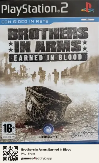 Brothers in Arms: Earned in Blood PlayStation 2, PAL box front