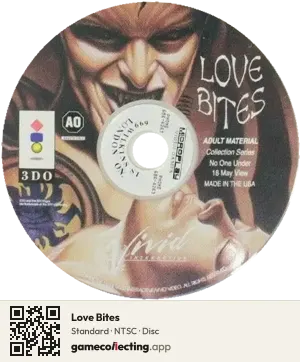 Love Bites 3DO Interactive Multiplayer, NTSC disc