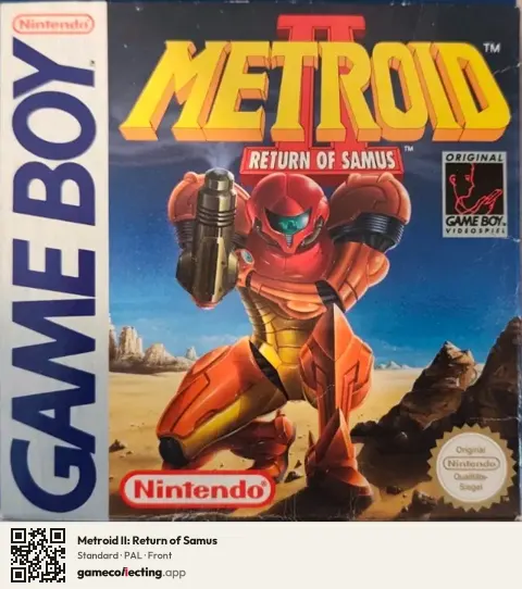 Metroid II: Return of Samus Game Boy, PAL box front