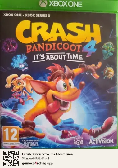Crash Bandicoot 4: It's About Time Xbox One, PAL box front