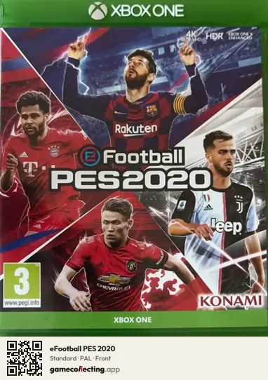 eFootball PES 2020 Xbox One, PAL box front
