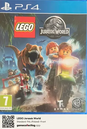LEGO Jurassic World PlayStation 4, Poland box front