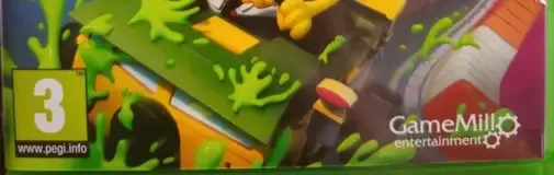 Nickelodeon Kart Racers 3: Slime Speedway, the PEGI square on its front