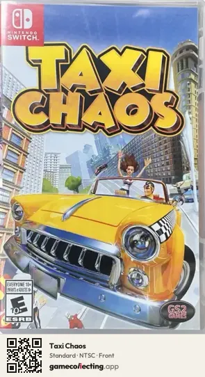 Taxi Chaos Nintendo Switch, NTSC box front