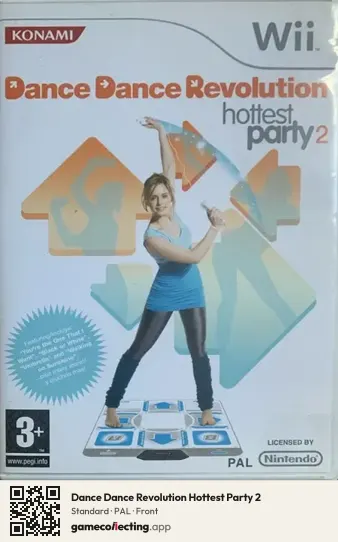 Dance Dance Revolution Hottest Party 2 Nintendo Wii, PAL box front