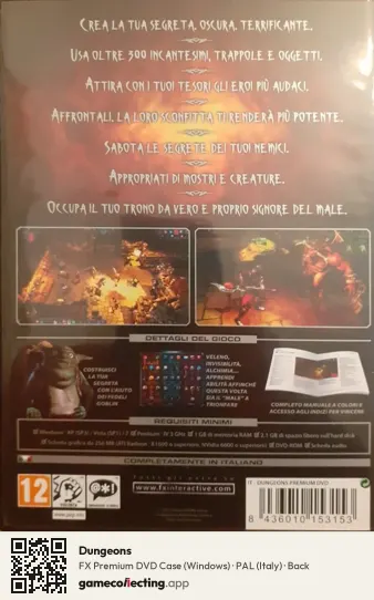 Dungeons Computer, Italy box back