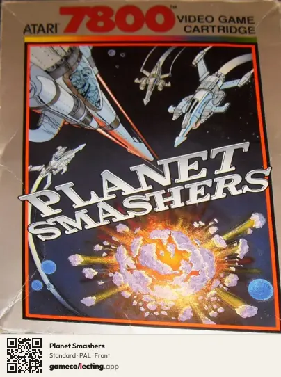Planet Smashers Atari 7800, PAL box front
