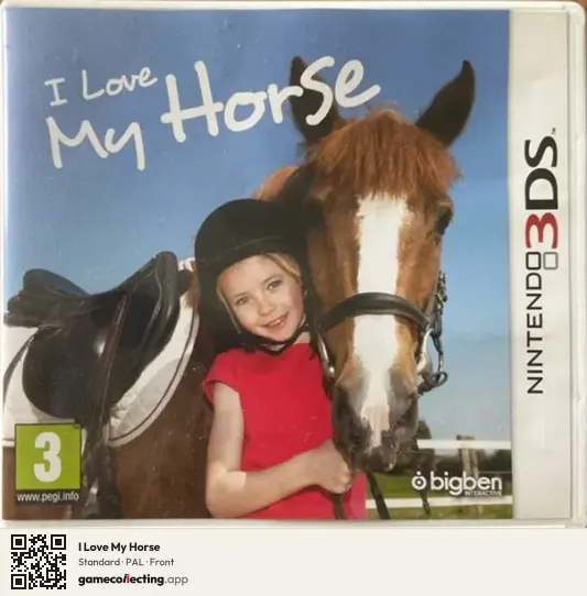 I Love My Horse Nintendo 3DS, PAL box front