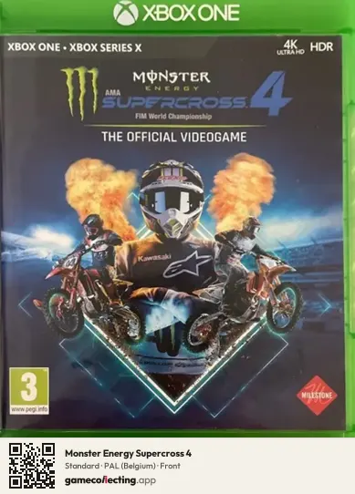 Monster Energy Supercross 4 Xbox One, Belgium box front