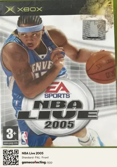 NBA Live 2005 Xbox, PAL box front