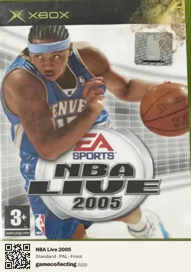 NBA Live 2005 Xbox, PAL box front