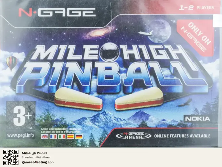 Mile High Pinball Nokia N-Gage, PAL box front