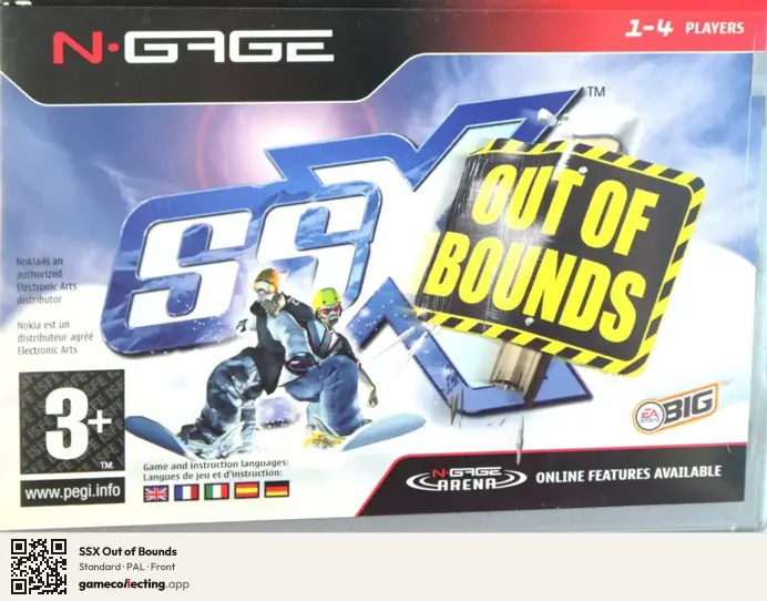 SSX Out of Bounds Nokia N-Gage, PAL box front