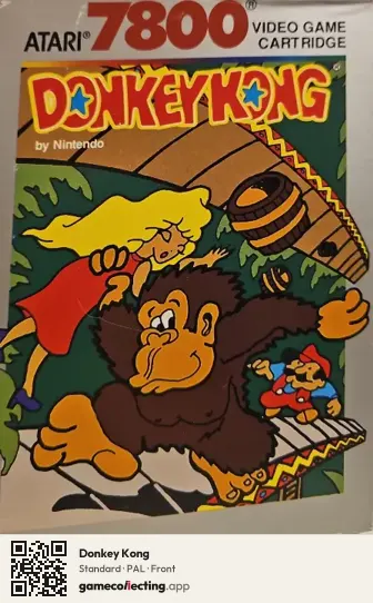 Donkey Kong Atari 7800, PAL box front