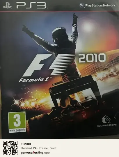 F1 2010 PlayStation 3, France box front