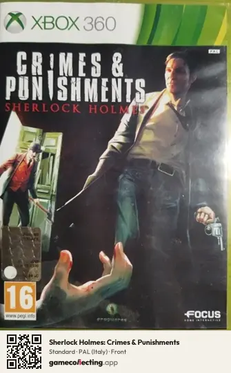 Sherlock Holmes: Crimes & Punishments Xbox 360, Italy box front