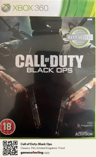 Call of Duty: Black Ops Xbox 360, United Kingdom box front