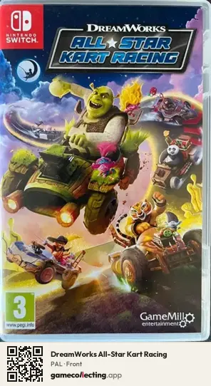 DreamWorks All-Star Kart Racing Nintendo Switch, PAL box front