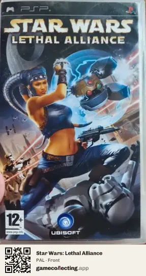 Star Wars: Lethal Alliance PlayStation Portable, PAL box front