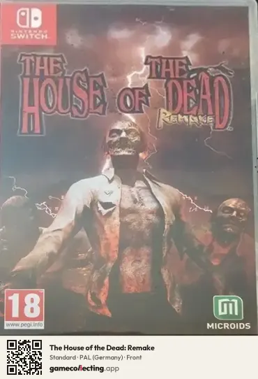 The House of the Dead: Remake Nintendo Switch, Germany box front