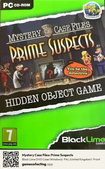 Mystery Case Files: Prime Suspects Computer, United Kingdom box front