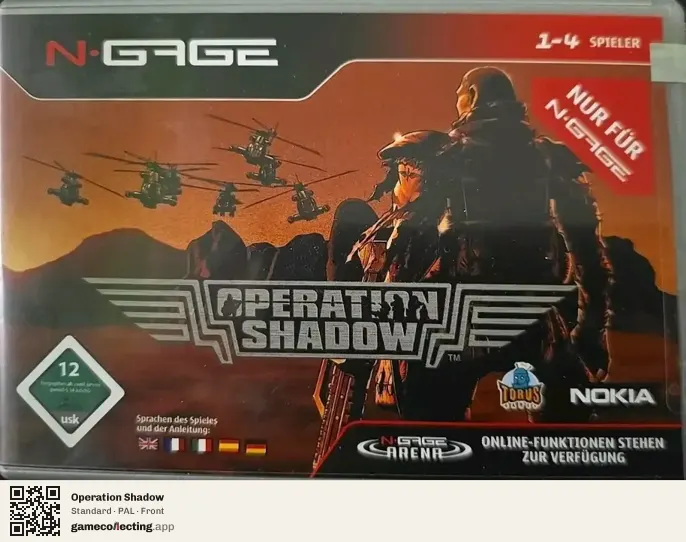 Operation Shadow Nokia N-Gage, PAL box front
