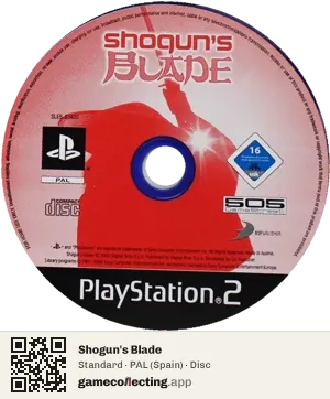 Shogun's Blade PlayStation 2, PAL disc